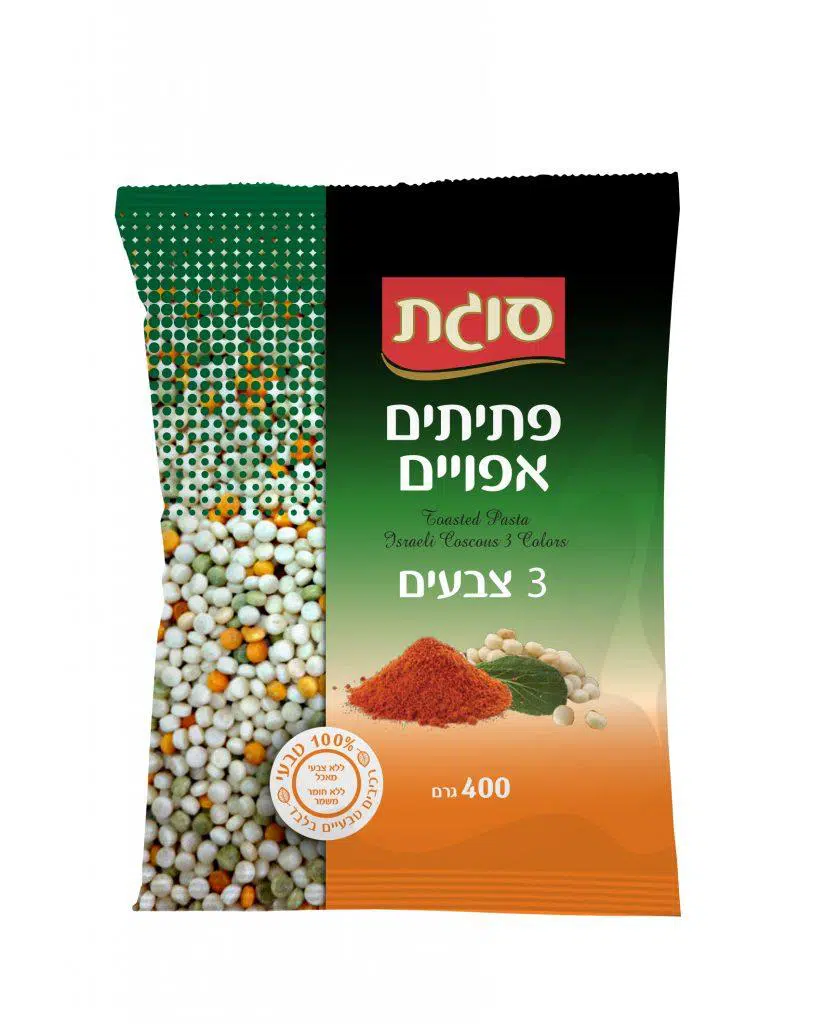 פתיתים אפויים שלושה צבעים