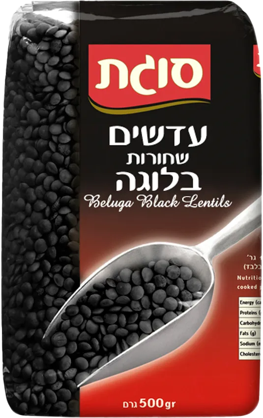 עדשים שחורות של סוגת