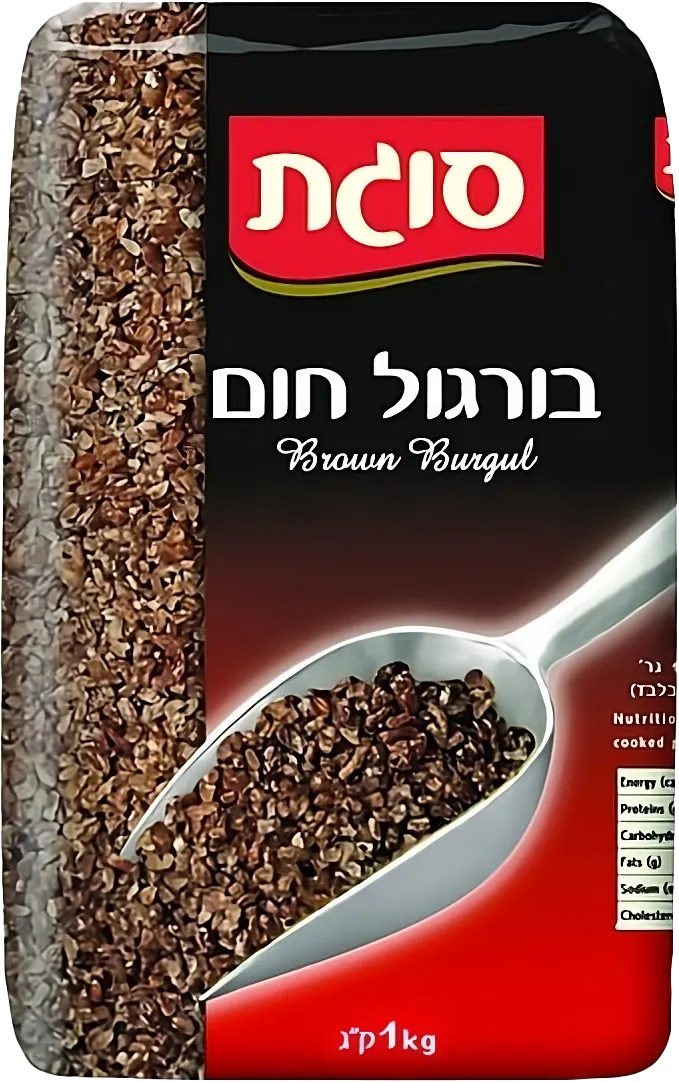 בורגול חום מבושל בקערה