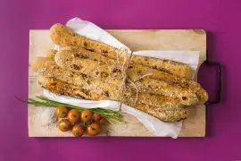 פלוטים: מקלות לחם עם קמח קסם