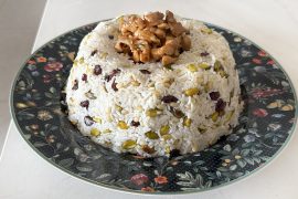 אורז מלכות עם פרגיות בדבש