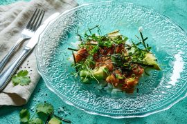 טאטאקי פורל עם אורז סושי